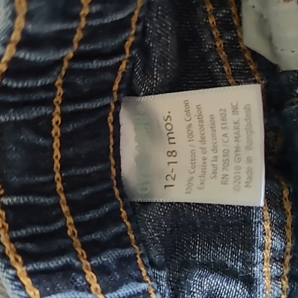 Gymboree jeans Gymboree overalls. Size 12-18 months - Picture 2 of 7